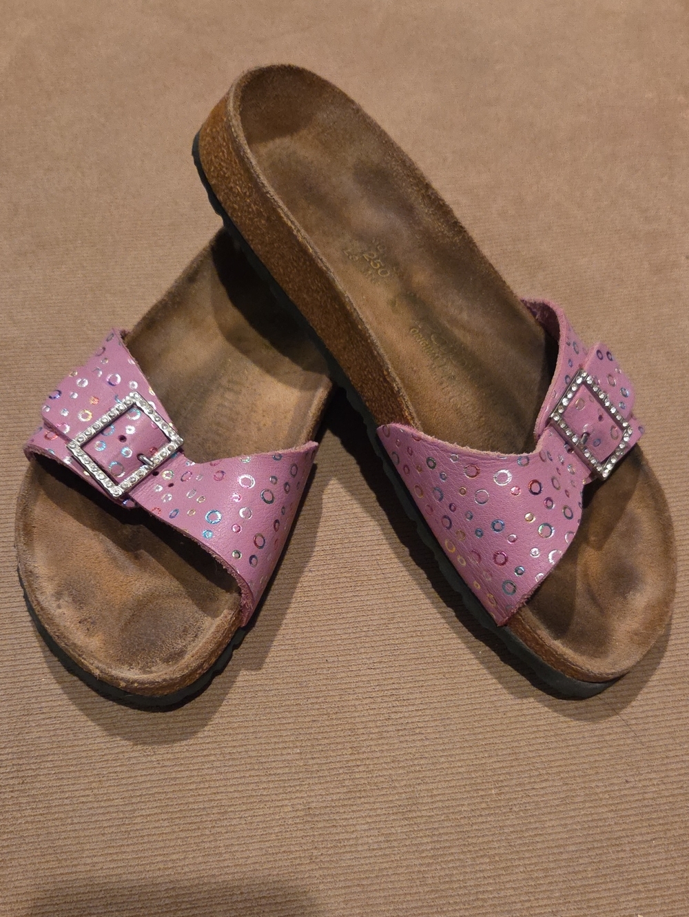 Papillio By Birkenstock Mauve Madrid Single-Band Buckle Sandals Size 39